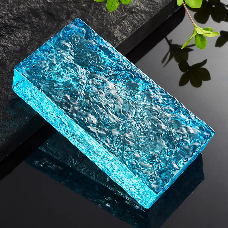 บล็อกแก้ว TIMELESS TILES รุ่น ICE 20X10X5 ซม. สีฟ้าใส TRANSPARENT BLUE_4